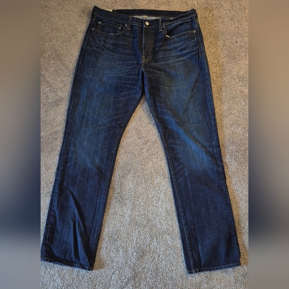 J. Crew Men's Deep Indigo Straight-Leg Jeans